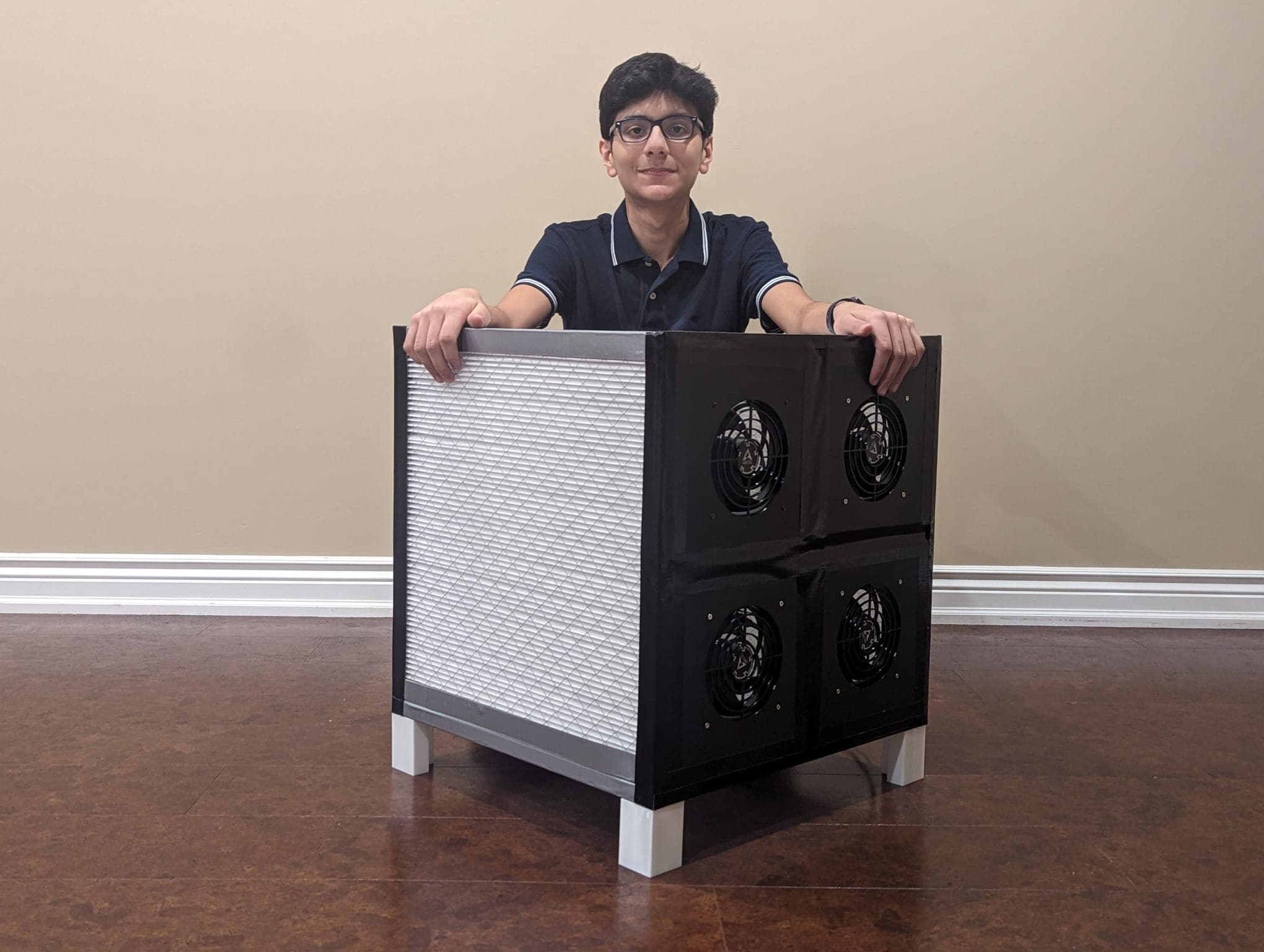 PC fan-based Corsi-Rosenthal box