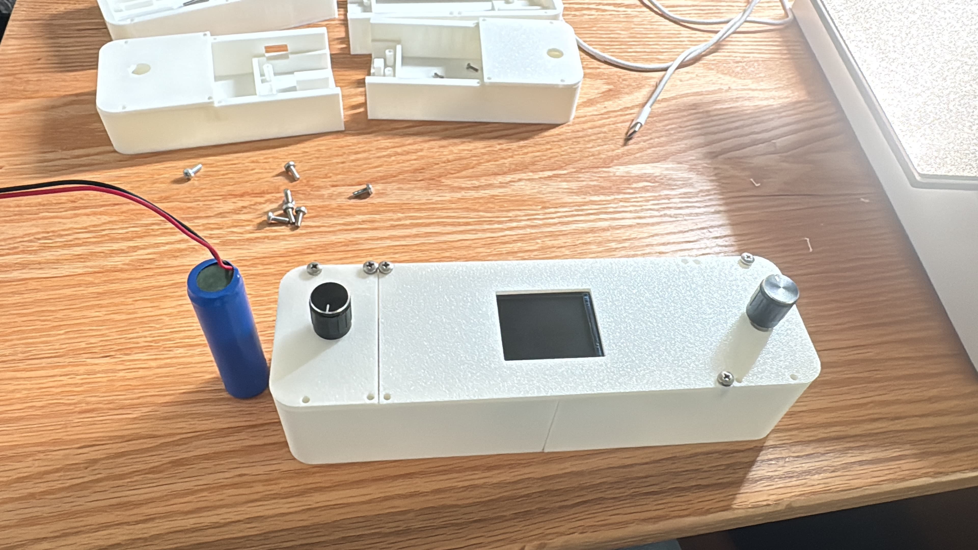 Fully assembled 3D-printed Pong console